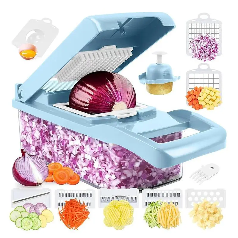 Multifunctional Manual Kitchen Vegetable Chopper Slicer Dicer Food Grater Custom Logo