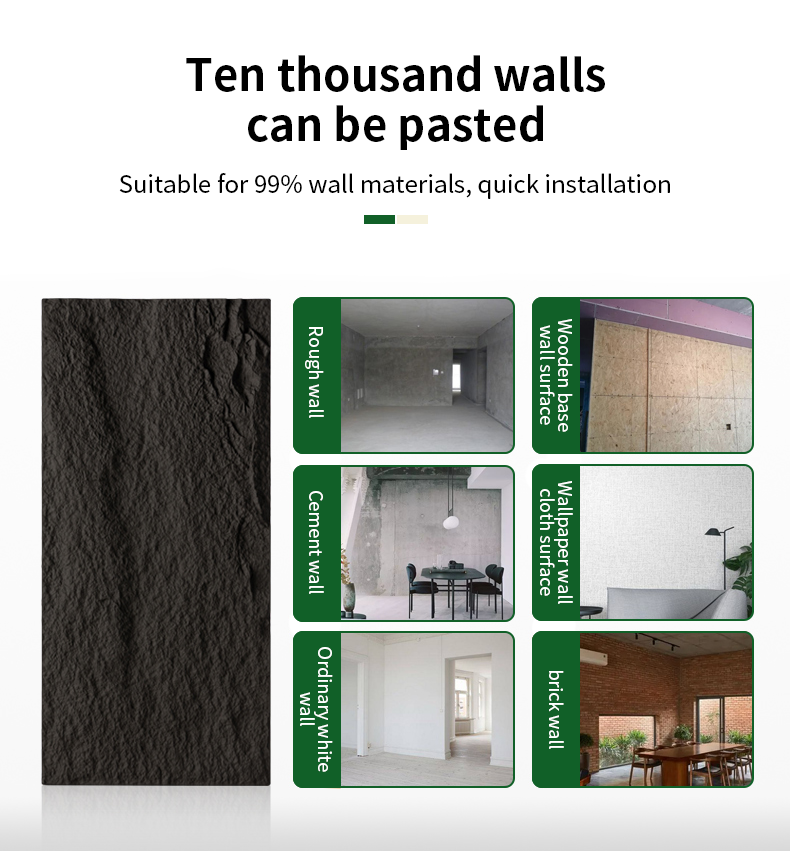 Waterproof PU Foam Faux Stone Polyurethane Artificial PU Stone Wall Panel Culture PU Stone Wall Panel