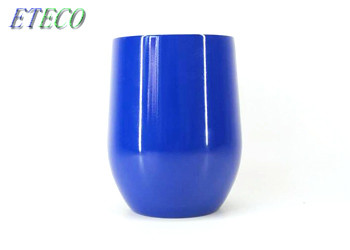 12 Oz Reusable Insulated Cups , Personalized Wine Tumbler With Lid