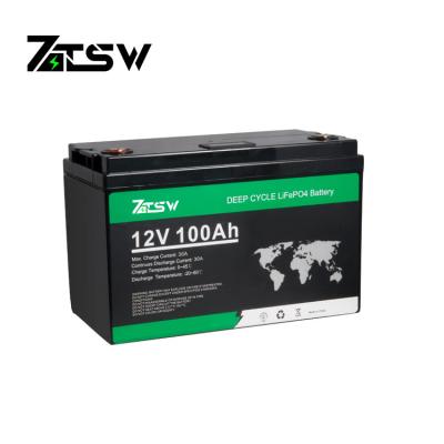Preto solar da bateria de carro de Ion Lifepo 4 do lítio de MSDS 100ah