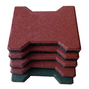 SBR Rubber Paving Stones Colorful Rubber Stall Mats Anti Slip