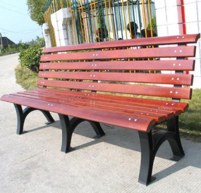 Bancos de madeira ecológicos, bancos de jardim rústicos com pulverização de zinco