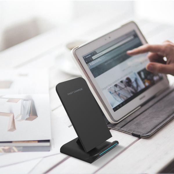 Universal Fast Standing Wireless Charger Holder 5v 2a Anti Slip Hige Safety