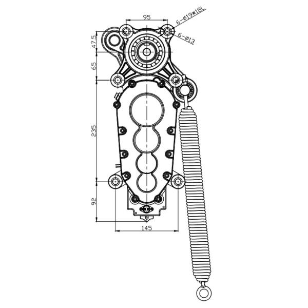 DC24V Heavy Duty Boom Barrier Motor IP55 Rated