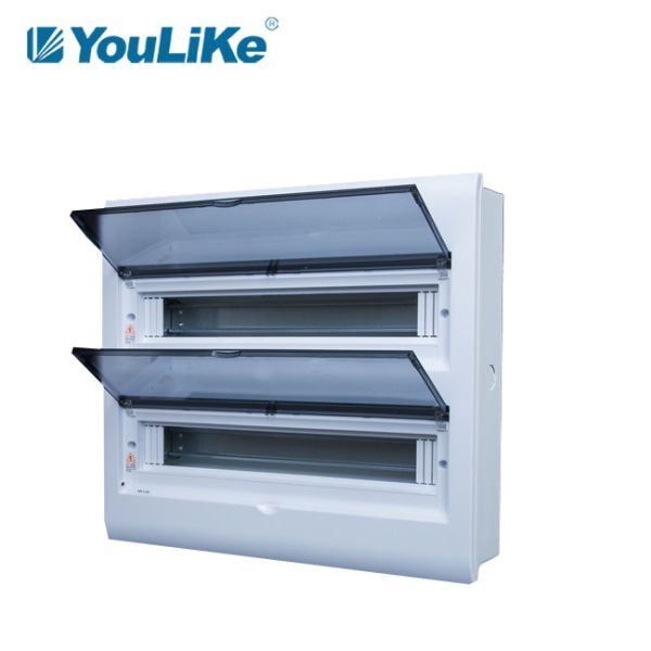 Boîte affleurante de distribution électrique de la clôture MCB de bâti avec le rail de vacarme