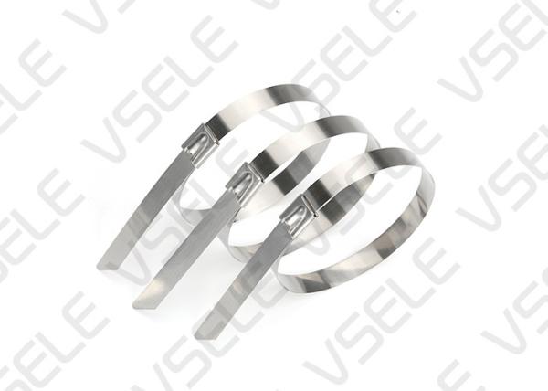 Lock Ball Stainless Steel Cable Straps Exhaust Heat Induction Pipe Header Wiring Accessories
