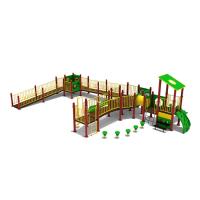 École maternelle extérieure adaptée aux besoins du client d'équipement de terrain de jeu de récréation de glissière en plastique