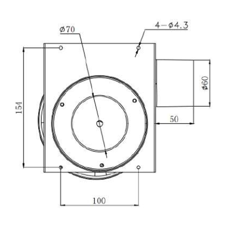 Shaded Pole Combustion Fan 35W 44W 48W Wall-hanging Boiler Fan