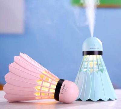 Portable Cool Mist Mini Badminton Humidifier 240ML USB  Badminton Car Humidifier
