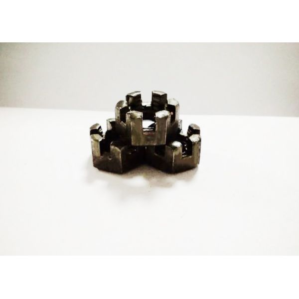 Small M12 Slotted Hex Nut With Pitch 1.75mm