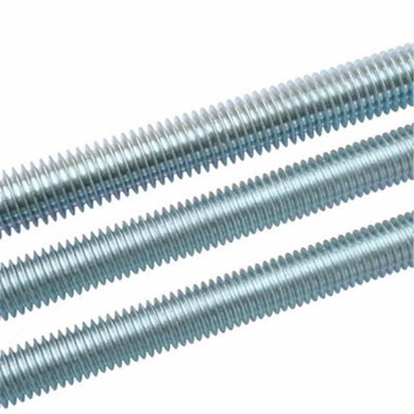 Aço inoxidável de latão 304 316 A2 A4 Gr 4.8 8.8 Plain Black Zinc Plated HDG DIN975 DIN976 Threaded Rod M4-M48