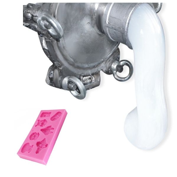 A+B LSR Liquid Silicone Rubber / White Color Condensed Cure Liquid Silicone For Molds