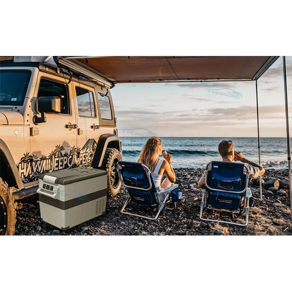 45L 55L Caravan Camping Portable Fridge Freezer Car Boating Bar Fridge 45W