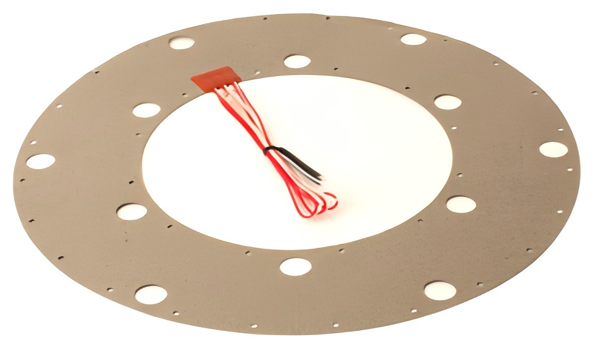 O Ring Shape Mica Heating Plate , 2D Rigid Phlogopite Mica Sheet Special Shaped