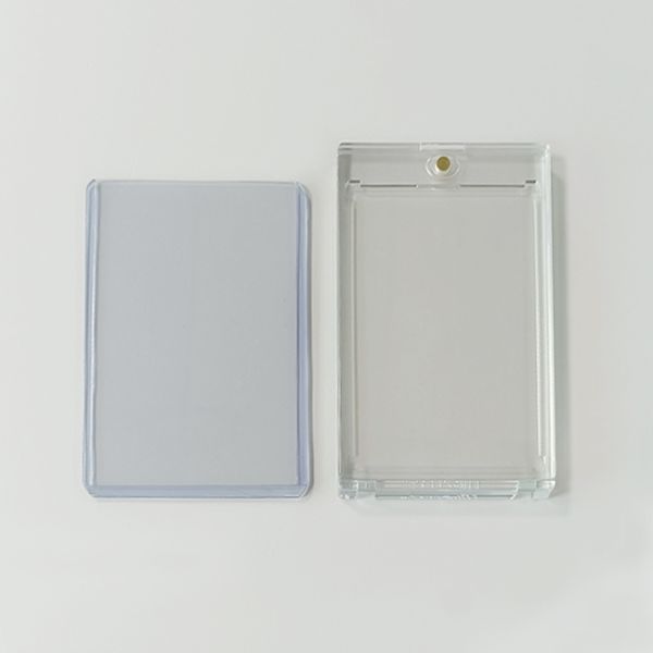 Прозрачный держатель магнитной карты с жесткой верхней загрузкой и защитой от ультрафиолетового излучения 35pt