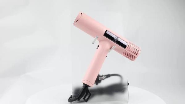Portable Blow Hair Dryer Gray Strong wind Hot Air Hair Protection styling tool