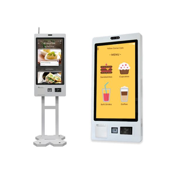 Self Ordering Kiosk Wall Mount Outdoor Self Service Car Wash Equipment Payment 21.5 23.8 27 32 Inches Interactive Touch Kiosk