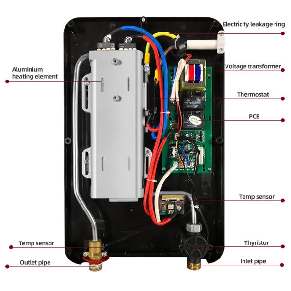 Instant Electric Tankless Hot Water Heater 8000W / 8500W Inductive Water Heater