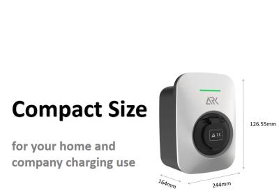 A casa da estação de carregamento da C.A. 7kw EV de Wallbox usa Iec 62196