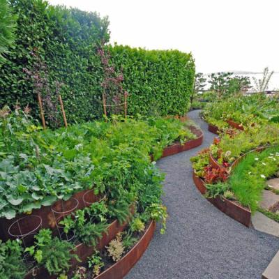SGS Corten Steel Edging Bunnings 3.93 Inch Garden Metal Ornaments