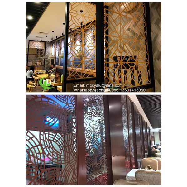 Customizable Patterns Aluminum Perforated Panel with Powder Coated Finish and 1.5-10mm Thickness for Facade and Fence