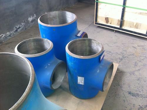 composite carbon and stainless steel Elbow tee fittings