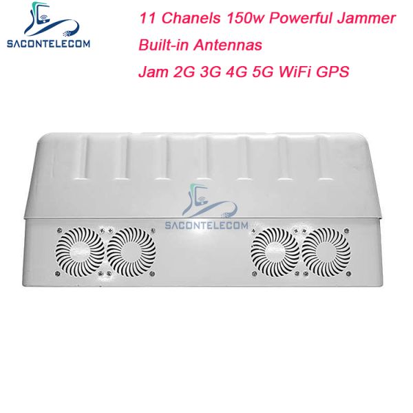 Wi-Fi GPS 5G блокировщик сигналов 50м 11 каналов ПВХ 150w