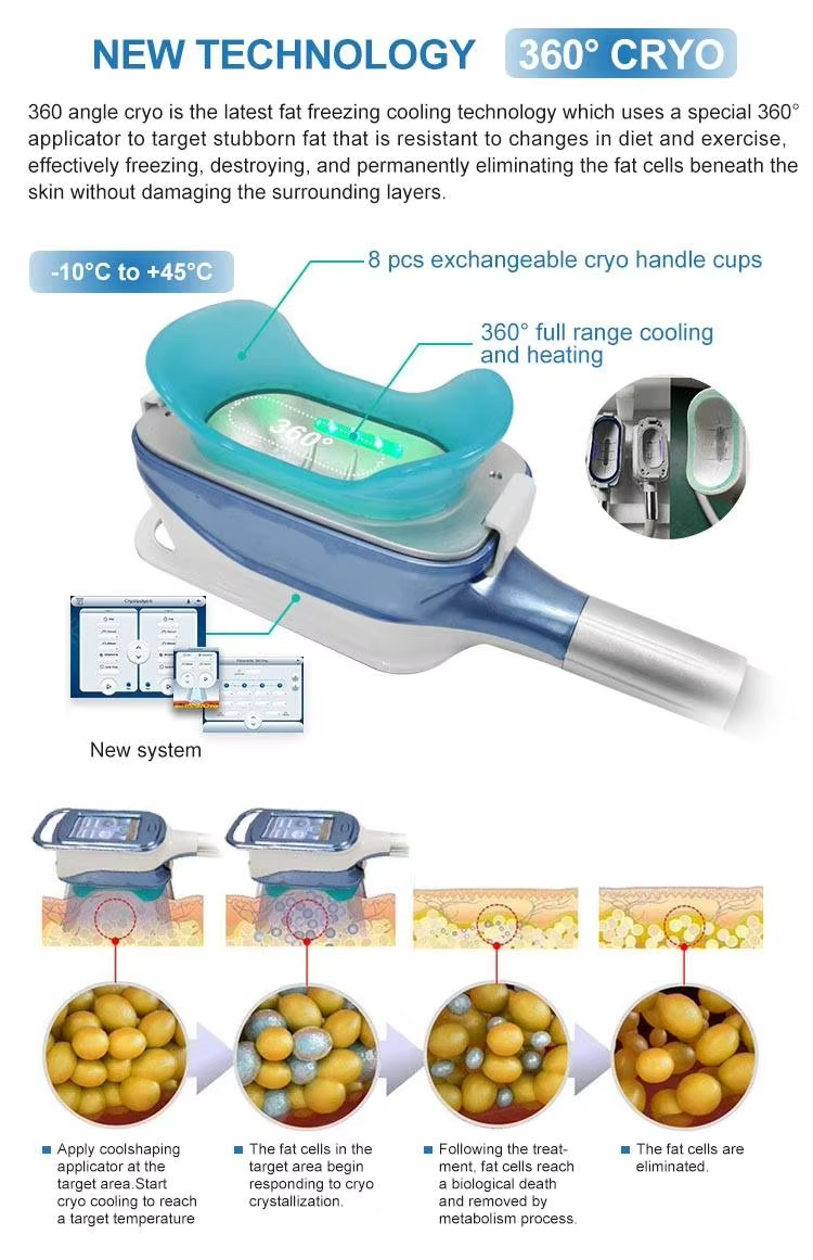 650nm efficaces Cryolipolysis amincissant la machine pour la formation de corps/peau serrent