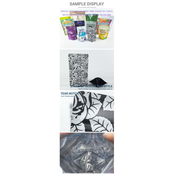 Custom Perfumes Packaging Candy Dry Food Bags Smell Proof 3.5g Frosted Aluminium Foil Stand up Zipper Dog Food Packaging Bag