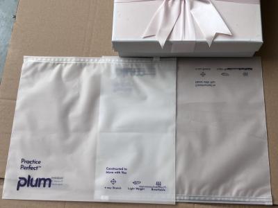 Shoes Clothing Travel Custom Frosted Zipper Bags With Zipper Closure