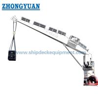 Equipamento fixo hidráulico hidráulico da plataforma de Crane Cargo Hose Davit Ship do navio do crescimento do gerencio Crane/5t 12.5m
