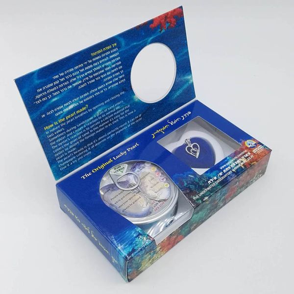 Custom Color Box DIY Wish Pearl Necklace Gift Box With Fashion Cage Pendant sending to Everybody