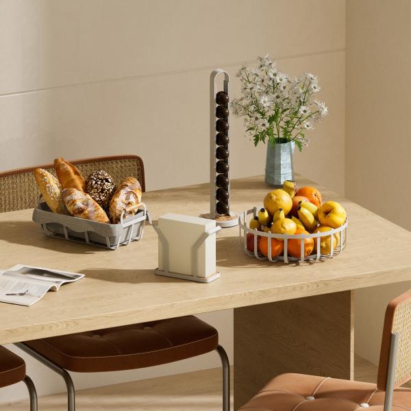 Napkin Holder For Table Bamboo Iron Standing Napkin Dispenser For Kitchen Dining Room Decors Napkin Holder