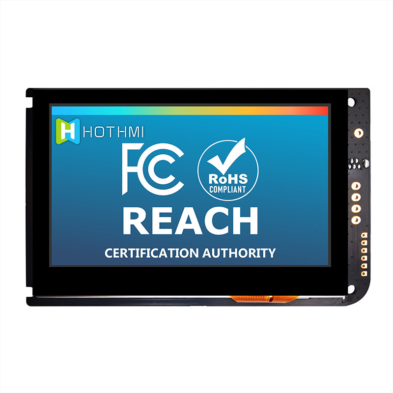 4,3 дисплей экрана касания TFT UART дюйма емкостный LCD 800x480 С ДОСКОЙ РЕГУЛЯТОРА LCD