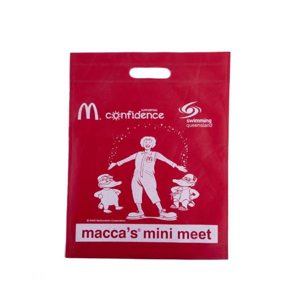Blue Non Woven Packaging Bags Recyclable Eco Friendly Full Color Die Cutting