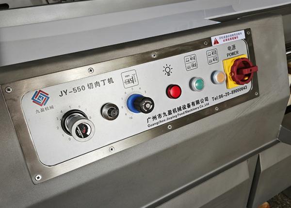 Automatic Meat Dicer Machine Salmon Dicing Cubes Cutter With Conveyor Belt Outlet 900KG/H