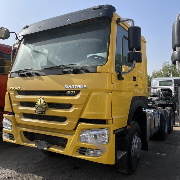 Used Sinotruck HOWO 371 380 400 430HP 6X4 Tractor Truck Head with Manual Transmission