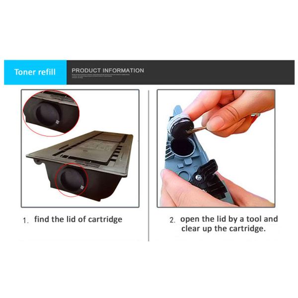 Tonalizador preto 15K do tonalizador TK435 Kyocera TASKalfa 180 compatíveis de Kyocera Taskalfa