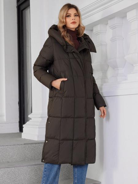 Smokey Maroon Loose Style Warm Winter Coat Women Perfect For Outdoor Adventures