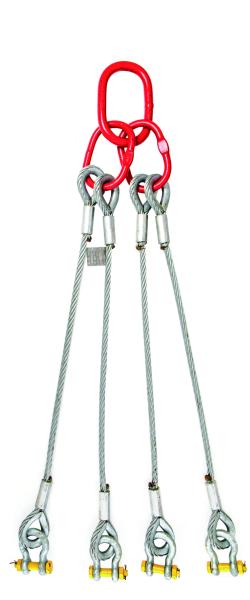 48mm de aço galvanizados 4 estilingues da corda de fio da maneira