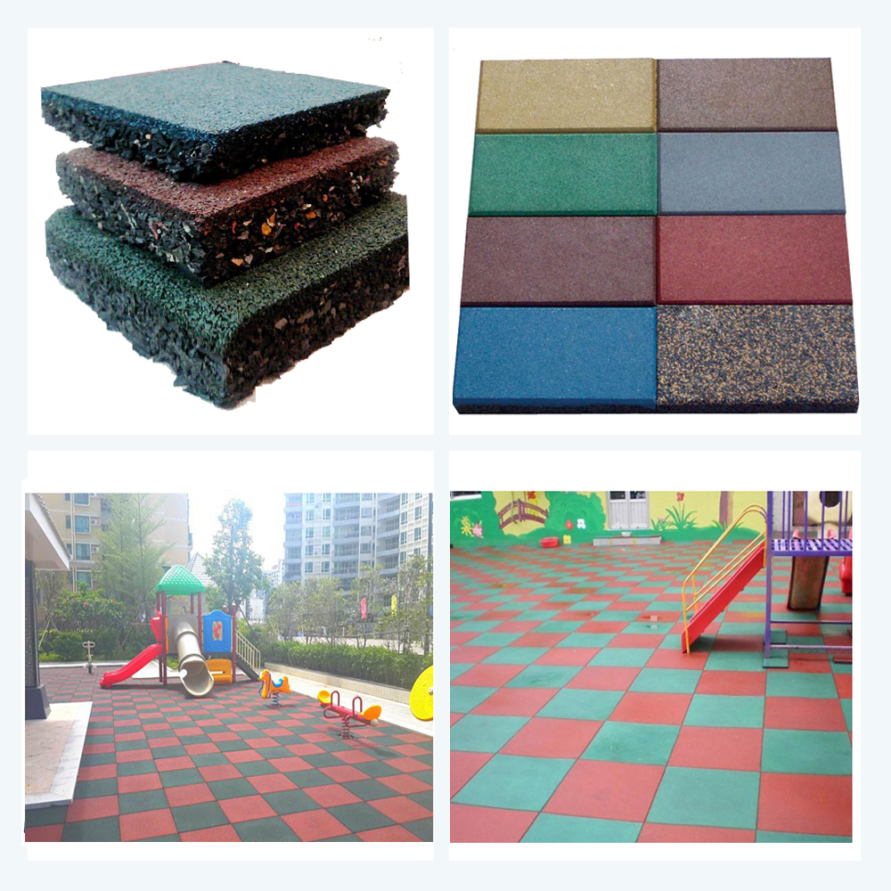 След дружественных к Эко 50*50*2cm резиновых плиток безопасности атлетический идущий легкий для того чтобы положить