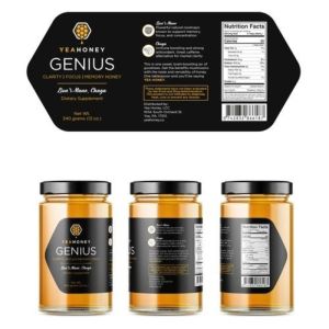 Factory Personalised Printed Vinyl Bopp Matt Finish Label Sticker Color Honey