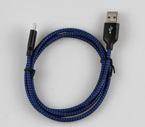 Fashionable Nylon USB Type C Braided Cable Fast Charging 12 Months Warranty