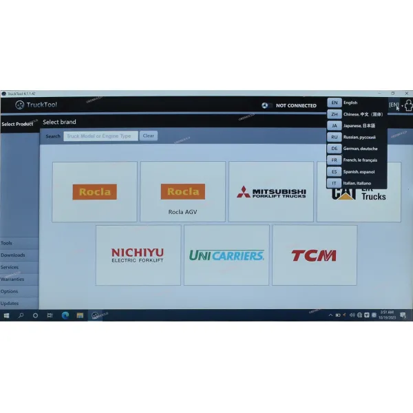 CF53 ноутбук TruckTool универсальный инструмент диагностики вилочной погрузки Подходит для Mitsubishi, ET, TCM, UNICARRIERS, ROCLA, NICHIYU