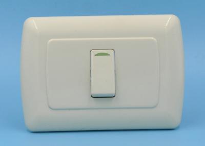 1 Gang 1 Way Switch Electrical Power Outlet 10 Amp 125V Fireproof ABS Long Usage Life
