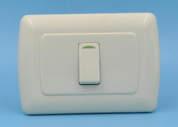 1 Gang 1 Way Switch Electrical Power Outlet 10 Amp 125V Fireproof ABS Long Usage Life