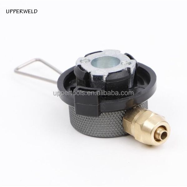 Adaptador de estufa exterior para válvula de carga del tanque de aire portátil y estufa de propano
