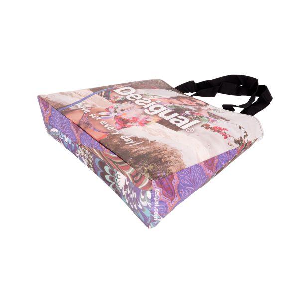 Custom Reusable Non Woven Shopping bags with Square Bottom Folding