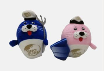 Cor cor-de-rosa 22cm de Lion Gift Stuffed Animal Blue do mar