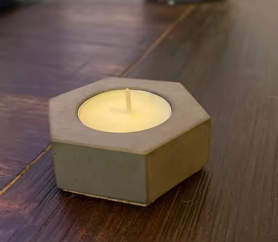 OEM Candle Holder Custom Concrete DIY Decoration Customize Cement Candles Jar Pot